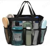 Portable Mesh Shower Caddy Basket Large Shower Caddy Basket Portable Quick Dry Hanging Toiletry Bag Shower Basket Organizer with 8 Storage Pockets Dorm Room Essentials