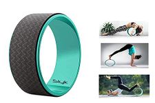 Slyk Yoga Wheel Strongest ABS Plastic Material Perfect for Yoga Stretching Increasing Flexibility and Improving Backbends, 33cm x 13cm (13" x 5") Unisex - Green