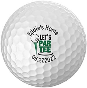 Personalized Golf Balls - Logo Golf Balls - Custom Golf Balls - Monogrammed Golf Balls (12 Balls, Let's Par Tee)