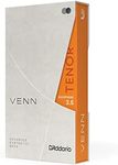 D'Addario VENN G2 Synthetic Tenor Sax Reeds - Tenor Saxophone Reeds with Advanced Synthetic Reed Construction of Polymer Fibers, Resin, Natural Cane - Strength 3.5