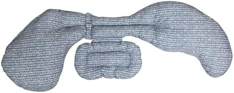 Boppy Cojín de Embarazo con Soporte Total del Cuerpo Ajustable, Almohada Confortable, Brinda Soporte al Cuerpo, Fomenta la Posición Lateral, 3 Partes para Cada Necesidad, Lavable en Lavadora