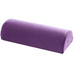 YANGHX Large Size Half Moon Bolster Pillow Leg Pillow For Neck Back Knees Legs Support Lumbar Roll Half-Moon Shape (Purple)