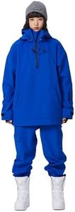 RIUIYELE Women's Ski Suit Outdoor Sports Snowboarding Jacket and Pants Waterproof Snowsuit Snow Suit Klein Blue XL