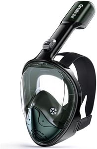 Greatever Full Face Snorkel Mask, Snorkeling Gear for Adults with Latest Dry Top Breathing System and Detachable Camera Mount, Snorkel Mask Adult, Snorkels Anti-Fog & Anti-Leak(Plum Pink, S/M)