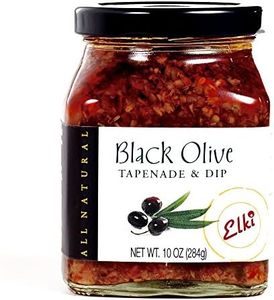 Gourmet Black Olive Tapenade Spread - Perfect for Grilled Meat, Pizza, Crackers, Salad or Garnishing | Gluten-Free | Non-GMO Low Calories | All-Natural Ingredients | 10 Ounce by World Market