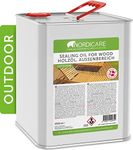 Nordicare Sealing Wood Oil for Outdoor Garden Furniture - Teak Oil for Garden Furniture - Suitable for All Outdoor Types of Wood, Danish Oil for Wood Exterior, Wood Protection - Easy to Apply (2.5 L)