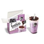 J Way Instant Boba Bubble Pearl (Taro Milk Tea with Brown Sugar Boba, 6 Servings)