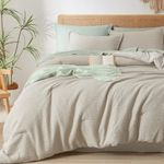 PHF 3 Piece P Waffle Comforter Set Natural/Linen King US