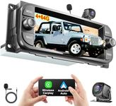 4+64G Car Radio for Chrysler Dodge Jeep Wrangler Grand Cherokee, 6.2 Inch Car Stereo Built-in Apple Carplay Android Auto,GPS Navigation, Back-up Camera, Bluetooth,Android 12 Car Radio