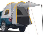 Pickup Truck Tent with Awning Shade,Waterproof PU5000mm Oxford for 5-5.2 FT Truck Bed for Camping Travel Outdoor Activities for Chevy Colorado,Jepp Gladiator,Ford Ranger,GMC Canyon,Frontierm,Tacoma