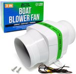 3" Boat Blower Fan Inline 12v Blower Fan High CFM 130CFM Marine Engine Gally Head and Boat Bilge Blower Fan 3 inch Inline Duct Fan Marine Blower Fan Motor Boat Fans 12 Volt (3 or 4 Inch)