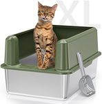 Stainless Steel High Side Cat Litte