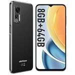 Ulefone Note 14 (8+64GB) Unlocked Cell Phones Canada, Android 12 Smartphone, 6.52” 4500mAh Battery, 13+5MP Camera, Ultra-Slim Lightweight 4G Dual SIM 3-Card Slots Face ID Mobile Phone- Black