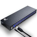 USB 3 0 Hub - 16 Ports Powered USB Hub - Desktop USB Expander Hub - up to 5Gbps High-Speed USB Splitter for Multiple Devices - Aluminum Alloy Multiple AC Adapter for Laptop- GM130-1201000-F