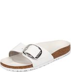 Birkenstock mens Open-back, White, 25.0 cm