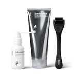 Sons Minoxidil 5%, Strengthening Shampoo and Dermaroller - Cutaneous Solution & DHT Blocking Head Wash for Male Hair Loss & Thinning - Hair Care for Thick & Strong Regrowth - 1 Month Supply
