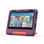 Amazon Fire HD 8 Kids tablet (newest gen), ages 3–7 | 3 GB memory, ad-free content with parental controls included, 13-hr battery, 32 GB, Grape, (2024 release)