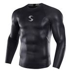 Synergy Triathlon Wetsuit Men's EpicSpeed Neoprene Fullsleeve Top for Open Water Swimming (Black, X-Small)