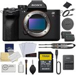 Sony Alpha a7R V Mirrorless Digital Camera Body Bundle with 128GB Tough Memory Card + Extra NP-FZ100 Lithium-Ion Battery + Screen Protectors + Camera Cleaning Kit + Cleaning Cloth (6 Items)