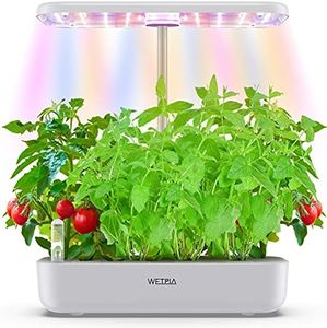 12 Pods Indoor Intelligent Garden Kit,Hydroponics Growing System with Adjustable LED Grow Lights,Smart Kitchen Herb Indoor Planter Germination Kit,Automatic Timer Two Modes Herb Garden Starter Kit
