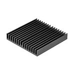 sourcing map Electronics Cooler Heatsink for MOS GPU IC Chip Black 60 x 60 x 10 mm