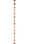 Ancient Graffiti RC-HRT-IR Flamed Copper Heart Rain Chain, 4" x 96" x 4"