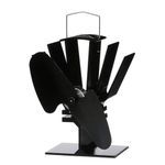 Ecofan Original Mini, 815CAXBX, Classic Styled, Heat Powered Wood Stove Fan, 85 CFM, Black 16.5cm Blade