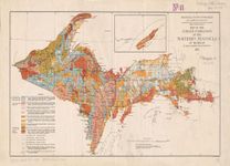 1000 Piece Jigsaw Puzzle for Adults -1911 Map Michigan | Upper Peninsula | of The Surface Formations of The Northern Peninsula of Michigan