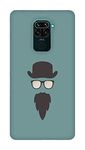 Silence Designer Printed Mobile Hard Back Case Cover for Xiaomi Redmi Note 9 |Funny Beard Styles|