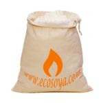 Eco Soya 2.5 Kilo Eco Soy Container Candle Wax Flakes in Fairtrade Cotton Bag