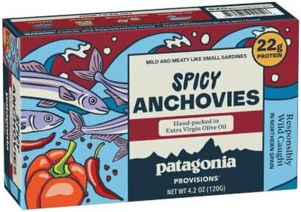 Patagonia Provisions Spicy White Anchovies | Responsibly Sourced in Spain | 22g Protein & Gluten Free | 4.2 Ounce (Pack of 1)