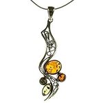 Baltic amber and sterling silver 92
