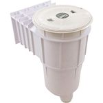 Pentair Sta-Rite 08650-4404 U-3 Swimquip Concrete Pool Inground Skimmer with White Lid and Frame