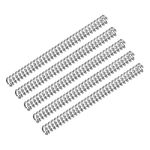 uxcell Compression Spring, 5Pcs 304 Stainless Steel, 3mm OD, 0.4mm Wire Size, 45mm Free Length, Silver Tone