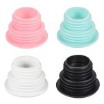 OLWICK® Silicone Hose Deodorant Drain Pipe Plug Sewer Seal Ring for Washing Machine Laundry Room Bathroom Bathtub, Pack of 4, Mix