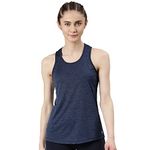 Enamor Women's Solid Slim Fit Vest (A308_Navy Melange-Active Reflective