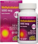 Natural Factors - B12 Methylcobalamin 5000 mcg, 60 Subtabs