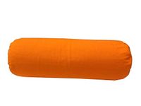 Yoga Bolster Filled with Organic Buckwheat Hulls (Sunset Orange)