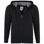 Kam Mens Extra Tall Fleece Hooded Sweat Shirt (503) in Black in 2XLT