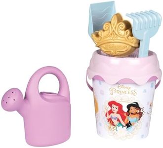 Smoby - Disney Princesses - Seau de Plage Garni - Arrosoir + Moule à Sable - Dès 18 Mois - 862171