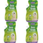 4 x Australian Tea Tree Peel-Off Mask Deep Cleansing Lifts Dirt, Unblock Pores, Remove Blackheads, Peel Away Dead Skin Cells, 50 ml