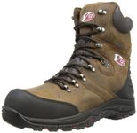 V12 Rocky, Zip-Sided Waterproof Safety Hiker, 08 UK 42 EU, Brown