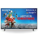 Sony BRAVIA 3 – Direct LED, X-Balanced Speaker, Dolby Vision/Atmos, IMAX Enhanced, Google TV (2025), Google Cast, Apple AirPlay 2, Eco Dashboard 2, Game Menu 2 – 43-inch