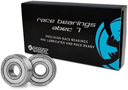 Bont Skates - Precision Skate Bearings ABEC 7 - Pre Lubricated Inline Speed Roller Skate Derby Skateboard Scooter - Pack of 16
