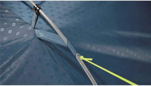 Outwell Earth 3 Tunnel Tent – 3-Person Lightweight Waterproof Camping, Blue/Grey