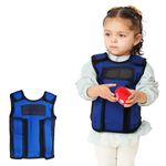 Sentire-Sensory UK – Blue Adjustable Weighted Vest – Compression Vest – For Kids Aged 2-4 (S)