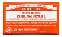 Dr Bronner's Tea Tree Pure-Castile Bar Soap 140 gr