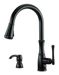 Pfister GT529-WH1Y Wheaton Single Handle Pull-Down Kitchen Faucet in Tuscan Bronze, L