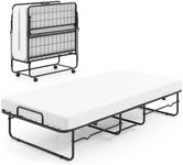 COSTWAY Folding Bed with 10cm Luxur