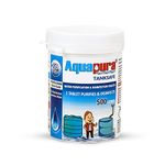 Aquapura Water Purification Tablets, Each Tablet for 500 litres, 50 Tablets Pack, (25,000 litres Purification), 3 Years Shelf Life & Warranty, for Overhead & Underground Tanks